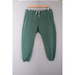AYR Sweatpants XL Green Cotton French Terry Joggers Womens High Rise Relaxed